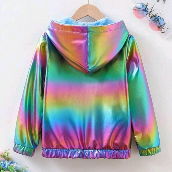 Multicolor zip up lined hoodie - Picture 2 of 5